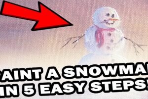 How To Paint a Snowman in 5 *EASY* Steps | Paint with Kevin