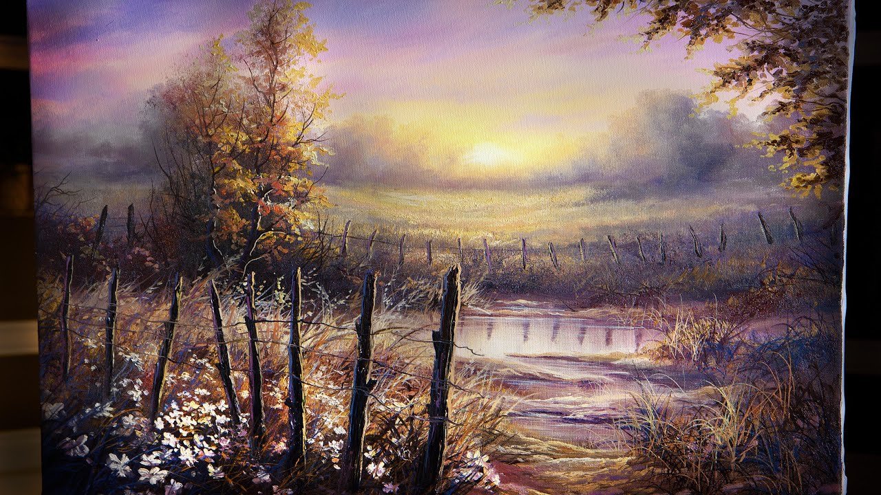 Evening Meadow Pond – Paint with Kevin