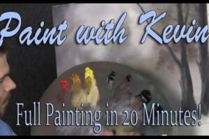 Complete Oil Painting in 20 minutes – Paint with Kevin Hill