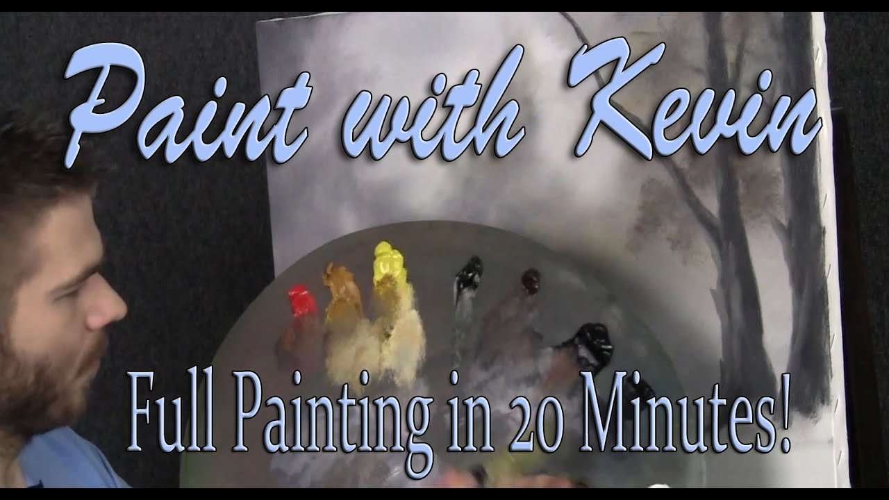 Complete Oil Painting in 20 minutes – Paint with Kevin Hill