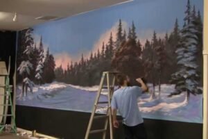 Paint with Kevin Hill – Winter Glow Mural